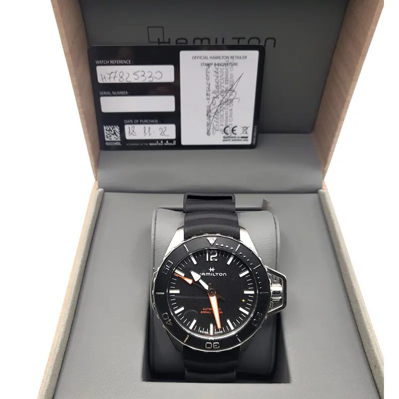 Hamilton Khaki Navy Frogman Auto Automatic Men's Watch- H77455330